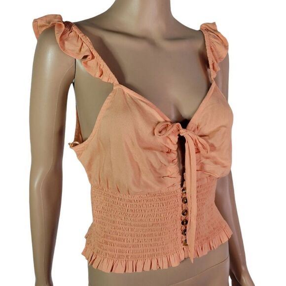 Roxy Light Sky Cropped Top (Size L) - Picture 7 of 7